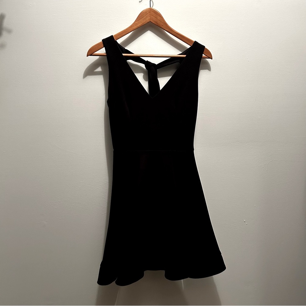 A-line black dress